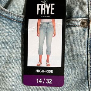 FRYE Women’s High-Rise Cuffed Cropped Jeans Size 14/32